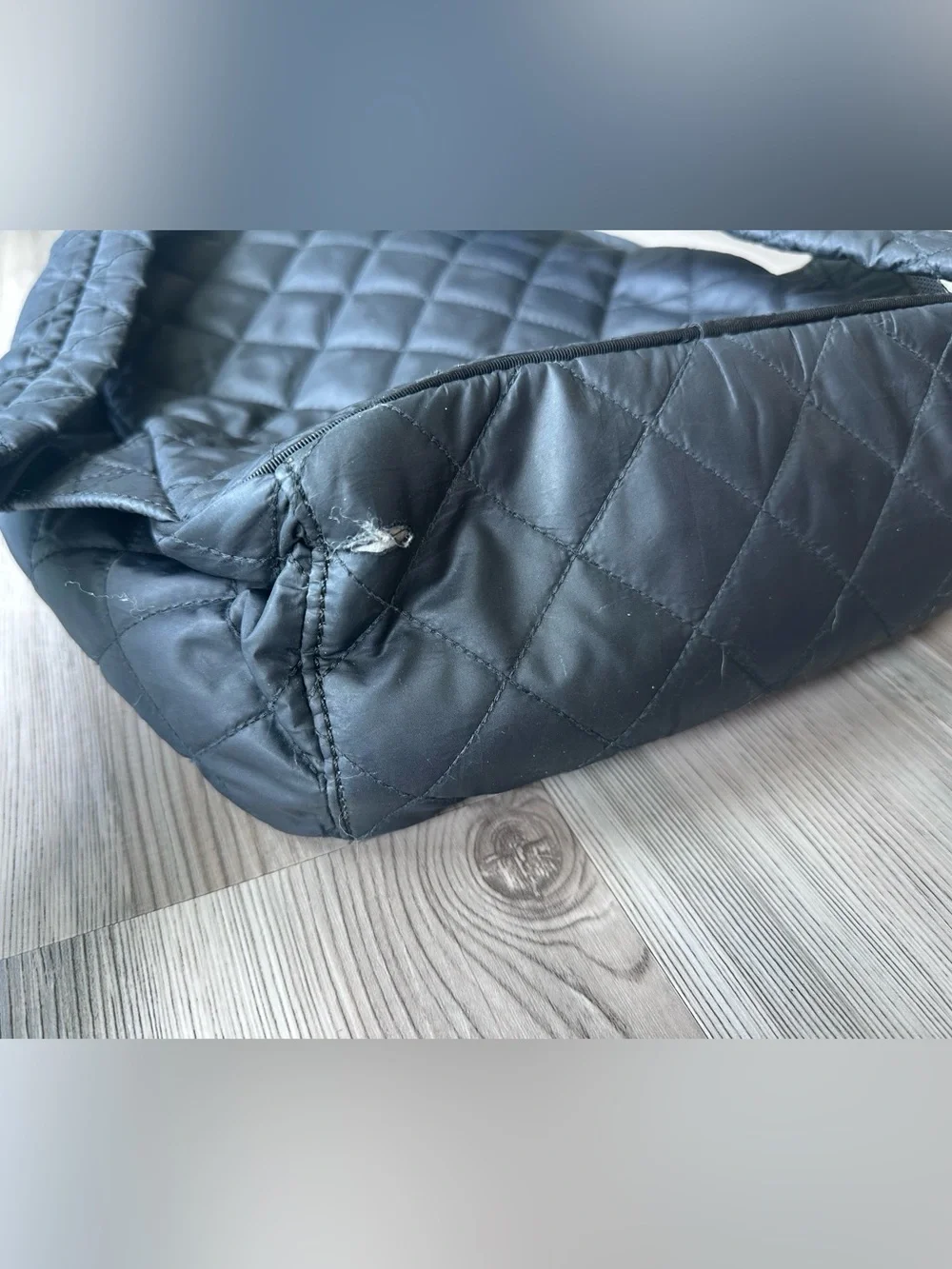 Kate Spade Black Quilted Nylon Backpack Gold Hardware Repair Project